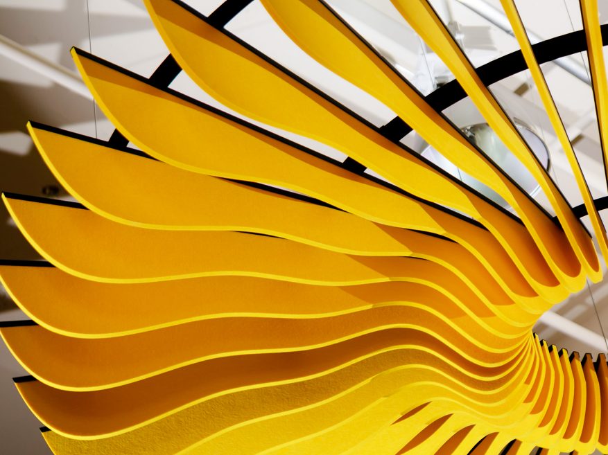 Finish: Colortex™  Summer | Design: USG Ceilings Plus, Photo: ©Adam Feldstain